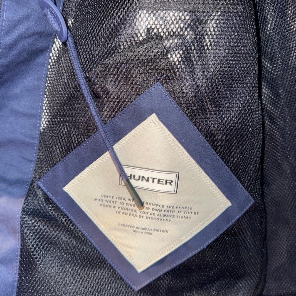 BRAND NEW Hunter Ladies Rain Water Resistant Cotton Smock Navy - SIZE MEDIUM M - Picture 11 of 13